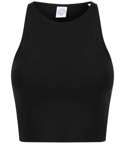 SF Ladies Cropped Top - BLK - XS